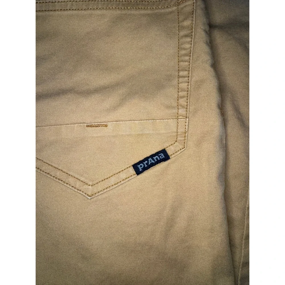 Prana Slim Fit Pants Mens 28 Tan Khaki Outdoor Casual Trousers Streetwear